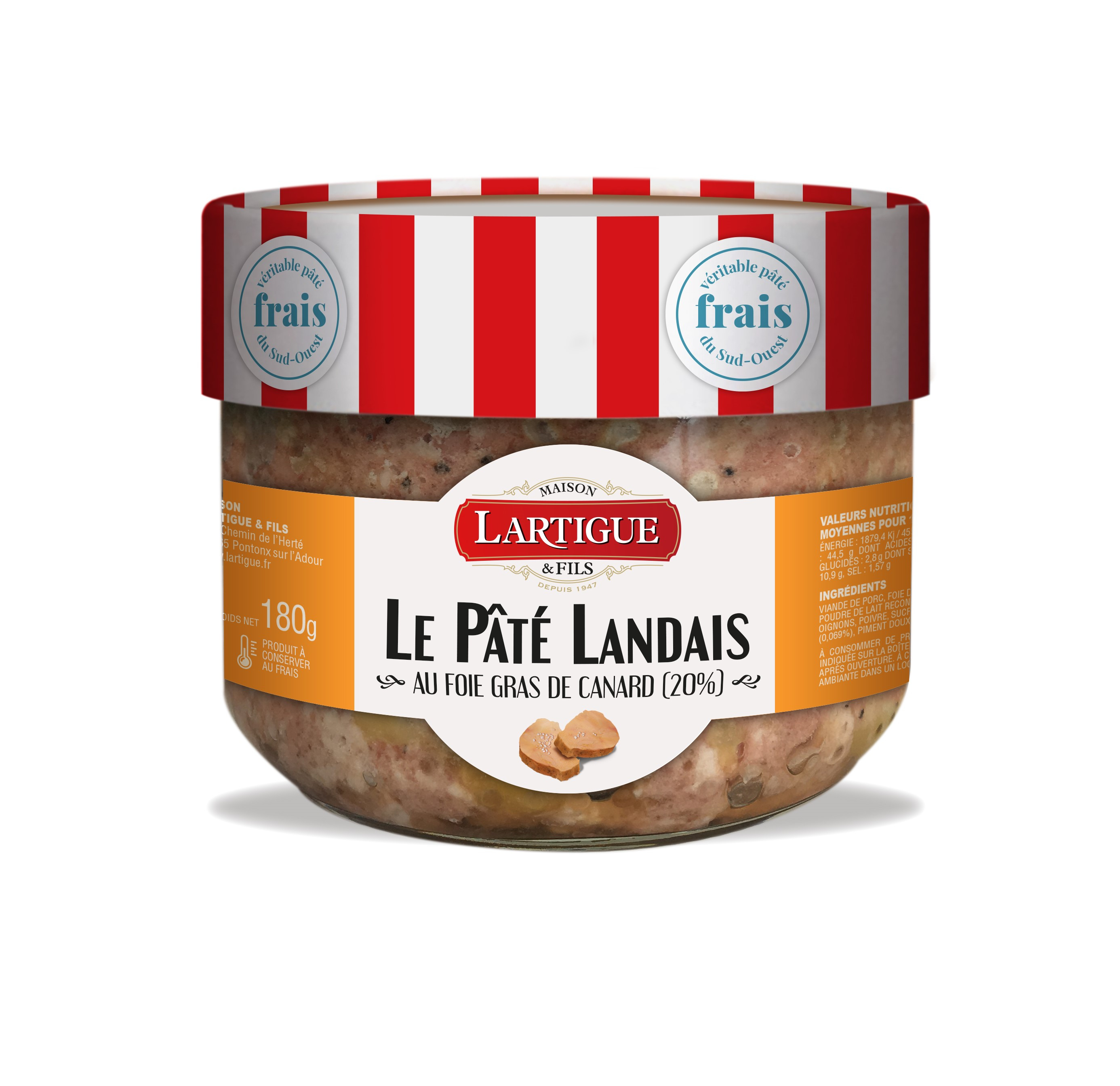 Pâté Landais 20 Foie Gras De Canard